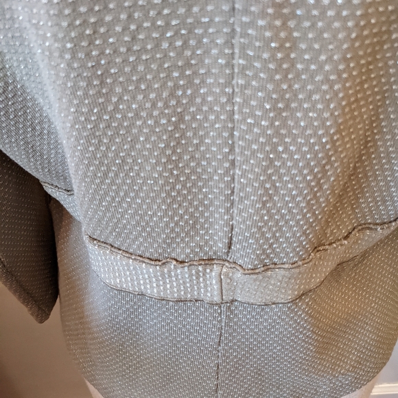 Transit Par Such Italy Cardigan Sweater Blazer Button Front Beige Sz Itly 3 US M - Picture 2 of 6